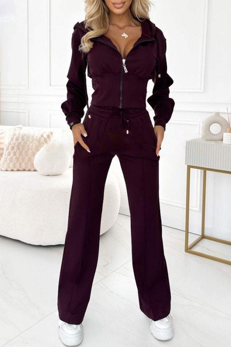 Zip-Up Jogging Set for Women - View 4